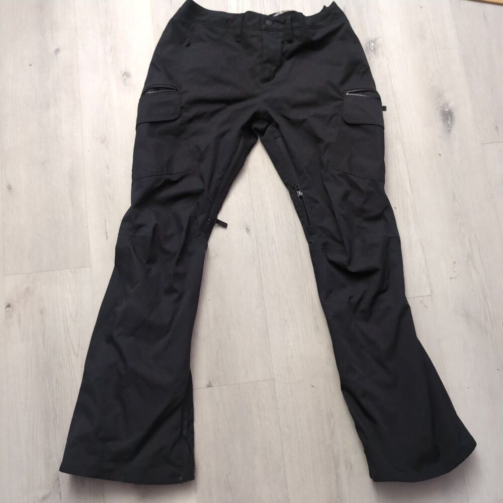 Burton Gloria Snow Pants Women's Large Black Living Lining Snow Pants